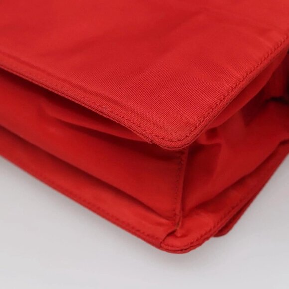 PRADA Shoulder Bag Nylon Red Auth 137444 - Picture 5 of 16